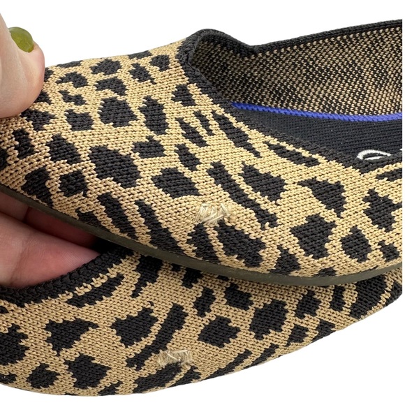 ROTHY’S Retired “The Point” Pointed Leopard Animal Print Slip On Ballerina Flats - Picture 14 of 14